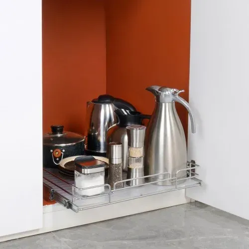 VEVOR ausziehbares Gewürzregal 537x533x85 mm Spülschrankregal Küchenschrank, Schiebeschublade Waschbecken Gewürzregal Schrank Organizer Unterschrankregal 567x563x185 mm (Einbaumaße) – Bild 6