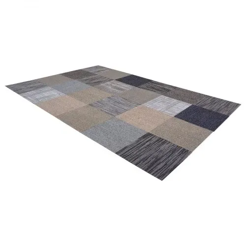 VEVOR Teppichfliesen 500 x 500 x 6 mm, 24er-Pack, selbstklebender Teppichboden mit Fläche von 6,2 m², Teppich Bodenbelag, einfacher DIY-Austausch für Wohnzimmer und Büro, mehrfarbig – Bild 10