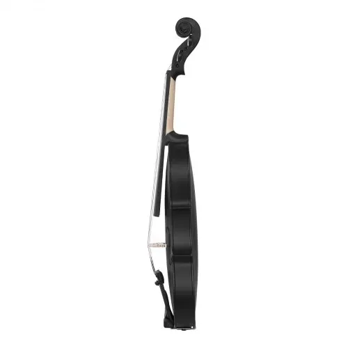 VEVOR Violine 4/4, 584,2 mm Armlänge, Geigenset mit Hartschalenkoffer, Kolophonium, Bogen, Schulterstütze, Steg, Stimmgerät & zusätzlichen Saiten, Massivholzinstrumente (schwarz) – Bild 10