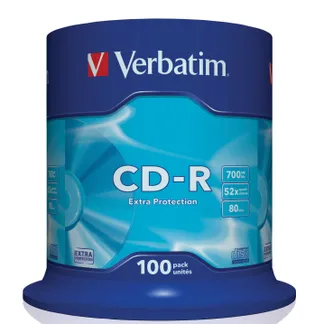 Verbatim CD-R Extra Protection 700 MB 52x 100 Stück(e) Verbatim CD-R Extra Protection 700 MB 52x 100 Stück(e)