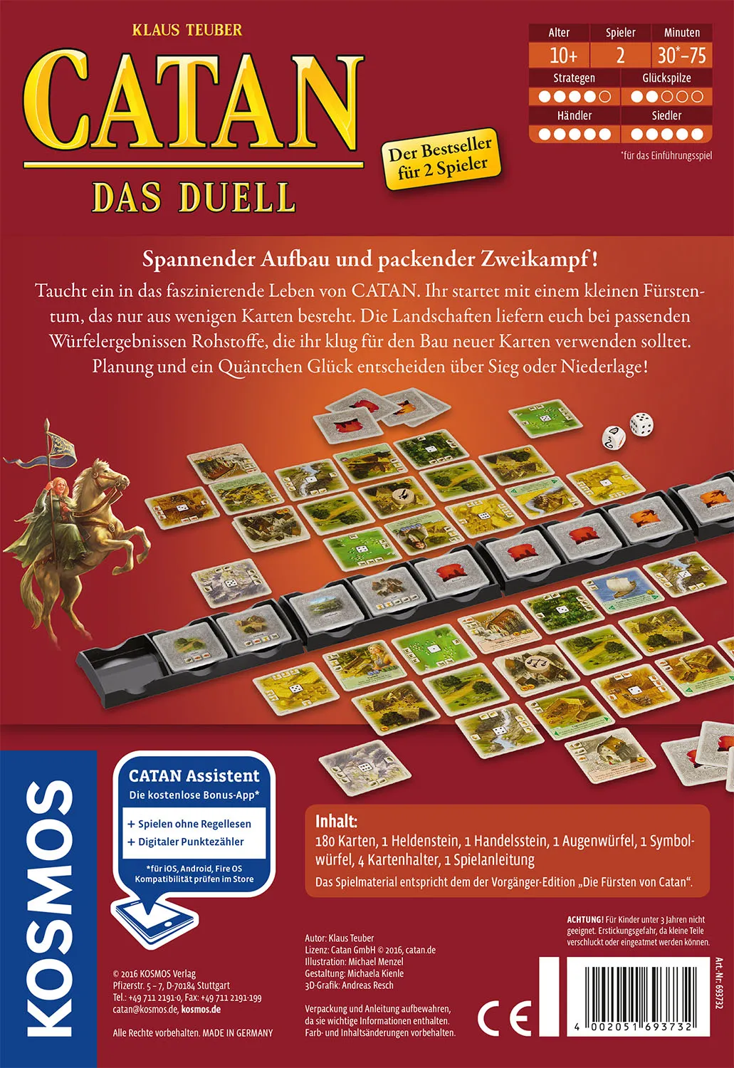 Kosmos CATAN - Das Duell Spiel mit Karten für Zwei – Bild 3
