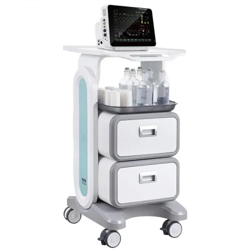 VEVOR Laborwagen mit 3 Ebenen, Laborwagen mit 2 Schubladen und 1 oberen Ablage, mobiler medizinischer Wagen aus ABS-Material, Laborrollwagen mit 4 leisen Rädern für Labor, Klinik, Krankenhaus, Salon, weiß VEVOR Laborwagen mit 3 Ebenen, Laborwagen mit 2 Schubladen und 1 oberen Ablage, mobiler medizinischer Wagen aus ABS-Material, Laborrollwagen mit 4 leisen Rädern für Labor, Klinik, Krankenhaus, Salon, weiß