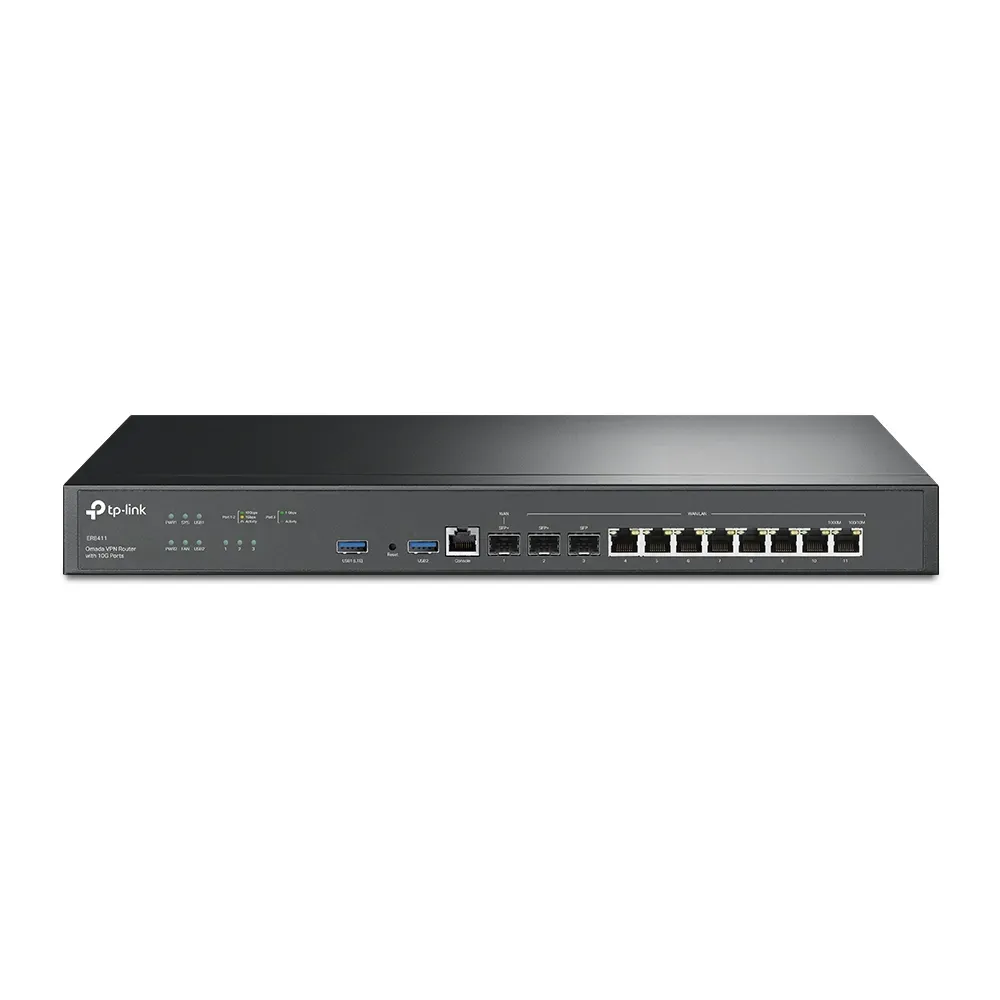 Omada by tp-link ER8411 – Omada VPN Router with 10G Ports Omada by tp-link ER8411 – Omada VPN Router with 10G Ports