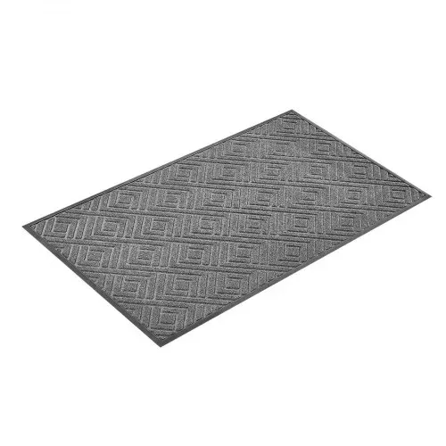 VEVOR Schmutzfangmatte, 1562 x 914 mm, Fußmatte für drinnen & draußen, Sauberlaufmatte, Türmatte mit TPE-Rückseite, strapazierfähiger, waschbarer Eingangsteppich für Flur, Balkon, Garage, Grau – Bild 8