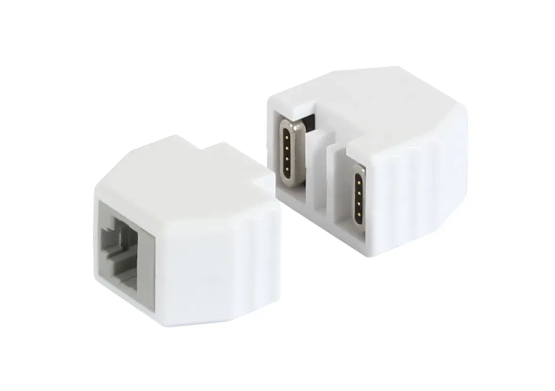 TP-TP Kupplung,CAT6A,Buchse,1:1 ,8-pol., RJ45, magnetische Sicherungskupplung 50er Bulk Set, Abwurfbuchse, PoE fähig, bis zu 10GBit - ALL-RJ45-Magnet-50erBulk – Bild 4