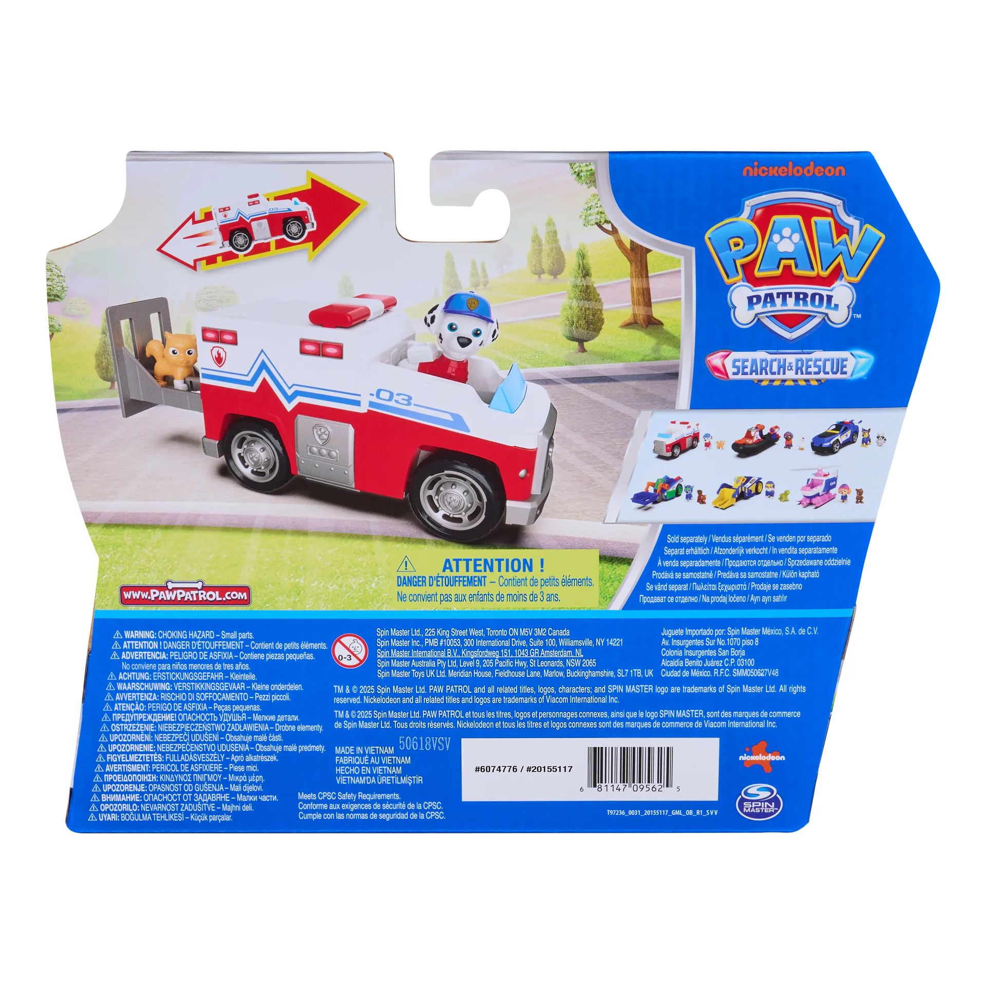 PAW Patrol - Search & Rescue: Marshalls Rettungsfahrzeug mit 2 Figuren – Bild 5
