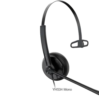Yealink SIP zub. QD/RJ YHS34 Lite, Monaurales Headset mit No Yealink SIP zub. QD/RJ YHS34 Lite, Monaurales Headset mit No