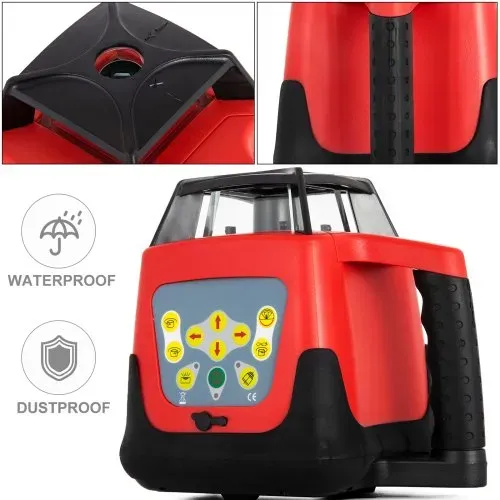 VEVOR Rotationslaser Professional Grün max Arbeitsbereich 500 m Linienlaser 360 Grad Laser höhenmesser Wasser- und staubdicht außenbereich VEVOR Rotationslaser Professional Grün max Arbeitsbereich 500 m Linienlaser 360 Grad Laser höhenmesser Wasser- und staubdicht außenbereich