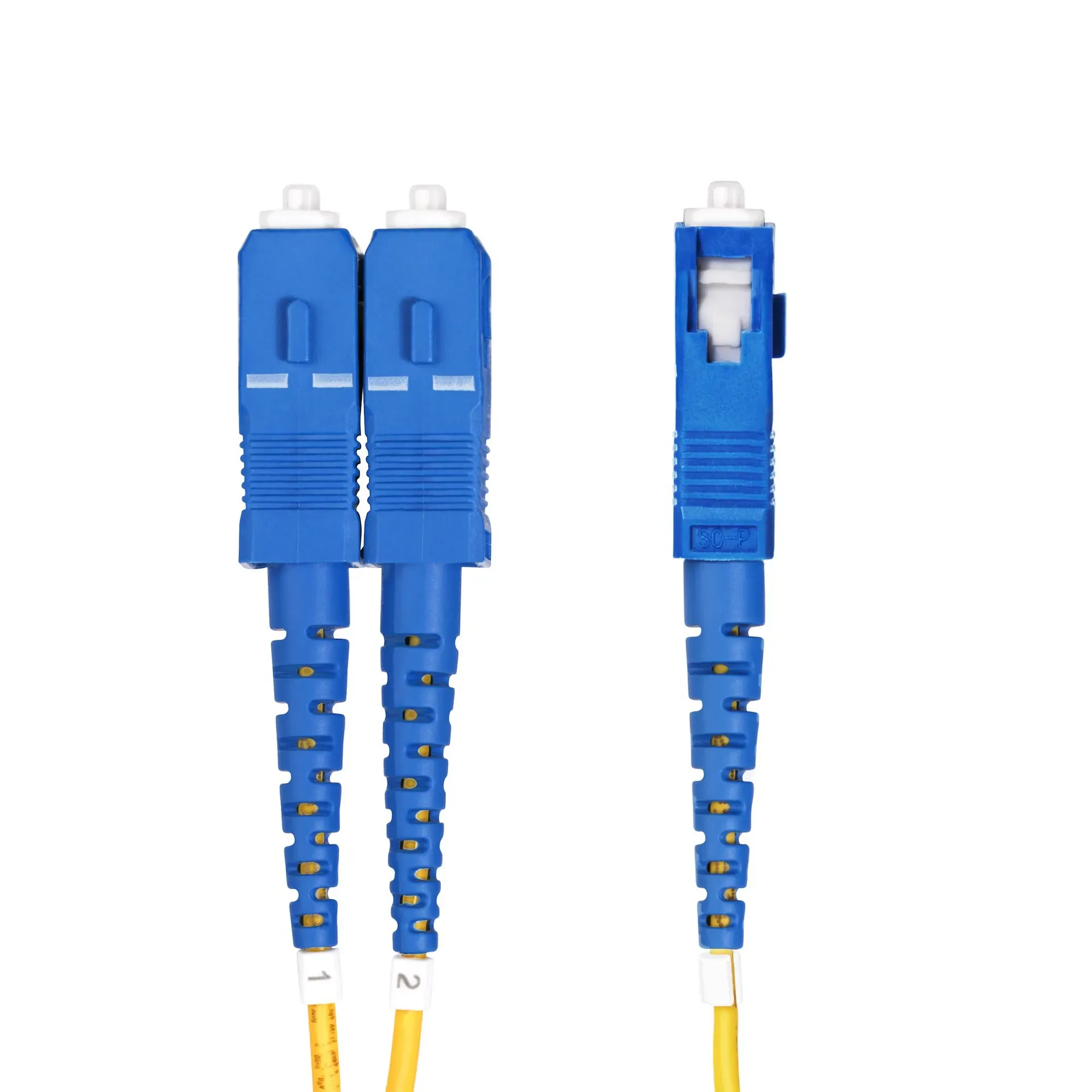 StarTech.com 2m OS2 LWL Patchkabel LC zu SC (UPC) Singlemode Duplex, 9/125µm, 100G, Biegeunempfindlich, Low Insertion Loss, LSZH Glasfaserkabel LC auf SC – Bild 2