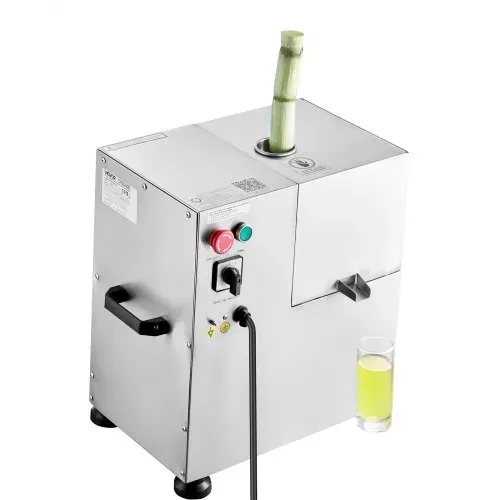 VEVOR kommerzieller Zuckerrohr-Entsafter, 800 W elektrischer Zuckerrohr-Entsafter mit 300 kg/h hoher Leistung, 4 Edelstahlwalzen, Zuckerrohrpresse Saftmaschine (55 x 38 x 52 cm) – Bild 10