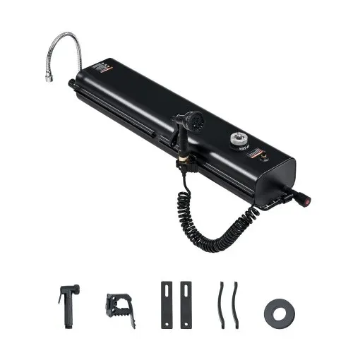 VEVOR Dachgepäckträger-Wassertank Wasserspeicher für Fahrzeuge 15 L mit 2 Spritzschutzplatten und T-Schlitz, Aluminiumtank mit hoher Druckanschluss, für Kofferräume Überrollbügel Querträger VEVOR Dachgepäckträger-Wassertank Wasserspeicher für Fahrzeuge 15 L mit 2 Spritzschutzplatten und T-Schlitz, Aluminiumtank mit hoher Druckanschluss, für Kofferräume Überrollbügel Querträger