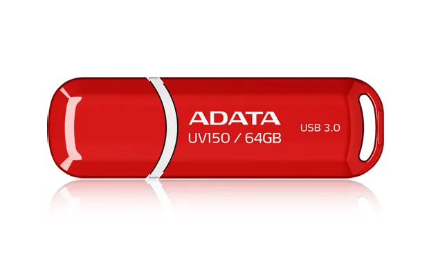 ADATA 64GB DashDrive UV150 USB-Stick USB Typ-A 3.2 Gen 1 (3.1 Gen 1) Rot ADATA 64GB DashDrive UV150 USB-Stick USB Typ-A 3.2 Gen 1 (3.1 Gen 1) Rot