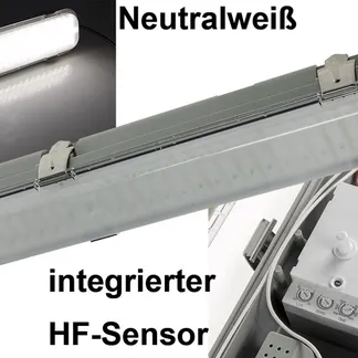 LED Deckenleuchte „HORTA“, 60cm, IP65 HF-Bewegungsmelder, 18W, 1562lm, 4000K LED Deckenleuchte „HORTA“, 60cm, IP65 HF-Bewegungsmelder, 18W, 1562lm, 4000K