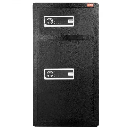 VEVOR Safe Tresor mit feuerfester Geldtasche, Doppeltüren-Safe 204 L, 2 höhenverstellbare Trennwände, digitaler Möbeltresor mit Schlüssel, Code, Safe für Geld Schmuck Wertsachen, Schwarz – Bild 10