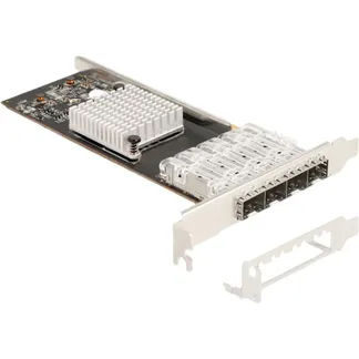 PCI Express x4 zu 4 x SFP Slot Gigabit LAN i350, LAN-Adapter PCI Express x4 zu 4 x SFP Slot Gigabit LAN i350, LAN-Adapter