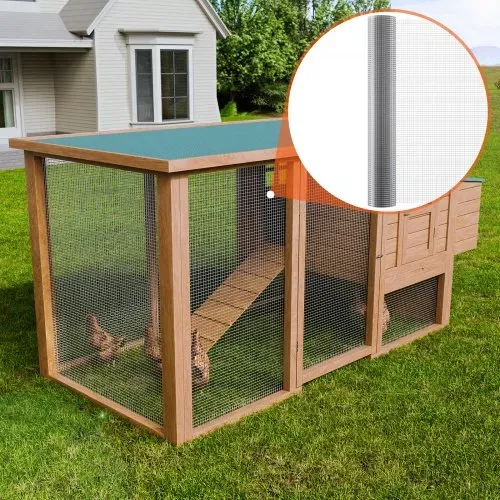 VEVOR Drahtgeflecht, 1220 mm x 15,24 m, Volierendraht, 19 Gauge, feuerverzinkte Maschendrahtrolle, Maschendrahtzaun, Maschendraht für Kaninchenkäfige, Garten, kleine Nagetiere – Bild 7