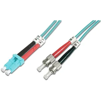 LWL Patchkabel, Duplex, LC > ST Stecker, Multimode OM3 LWL Patchkabel, Duplex, LC > ST Stecker, Multimode OM3