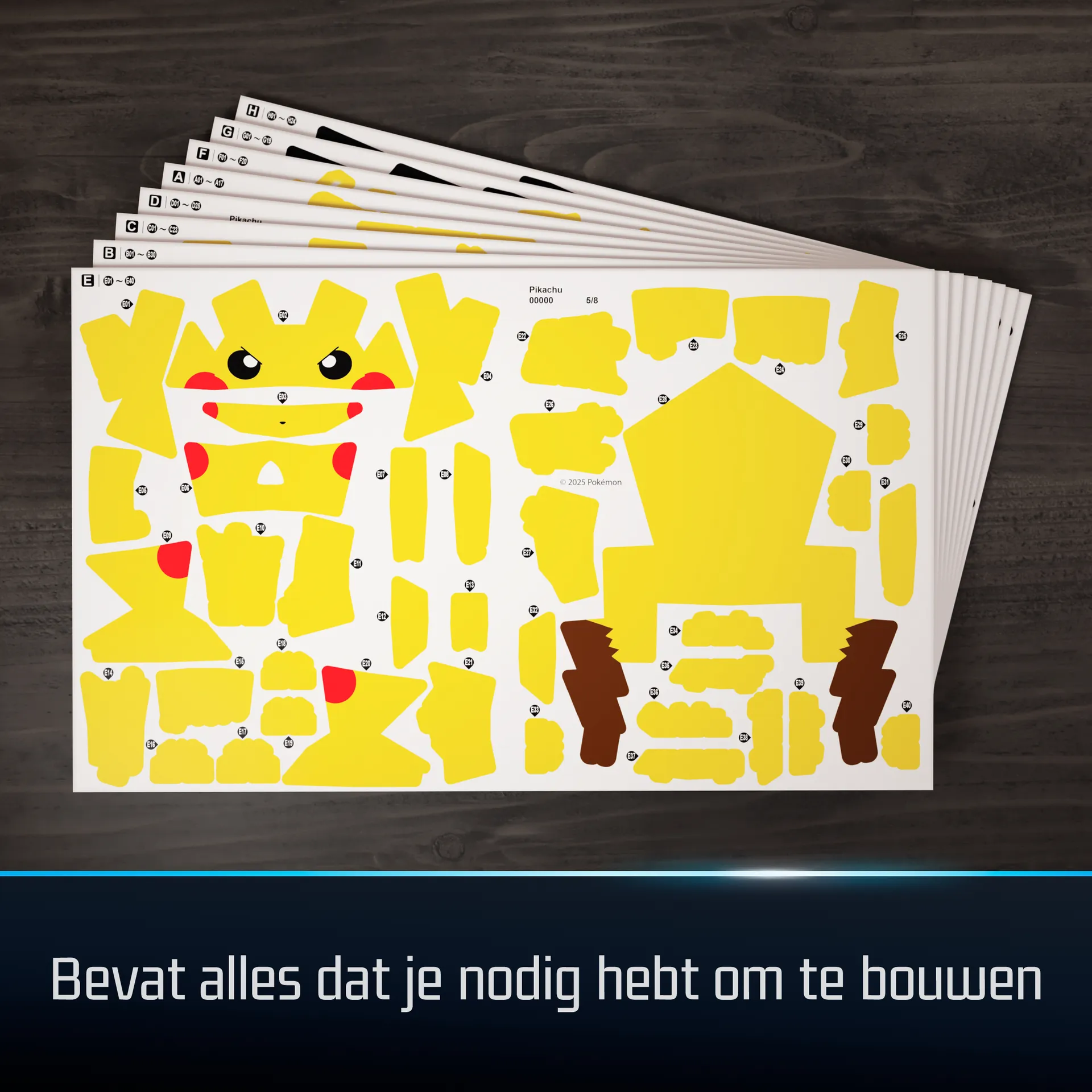 4D Build - Pokémon Pikachu - detailreicher 3D-Modellbausatz – Bild 3