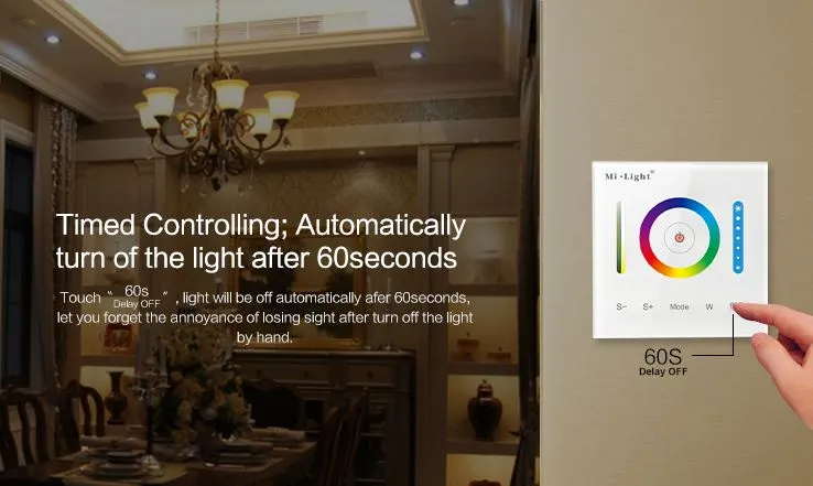 MiBoxer P3 LED Fernbedienung Smart Panel Controller(RGB/RGB-W/RGB+CCT) – Bild 3