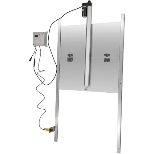 VEVOR Automatische Hühnerklappe Aluminiumlegierung/ABS Hühnertür mit Schieber 66W Hühner-Pförtner 30x30cm Tür Stallöffner mit Lichtsensor Zeitsteuerung Ideal für Außen-/Innenbereich von Hühnerställen – Bild 8