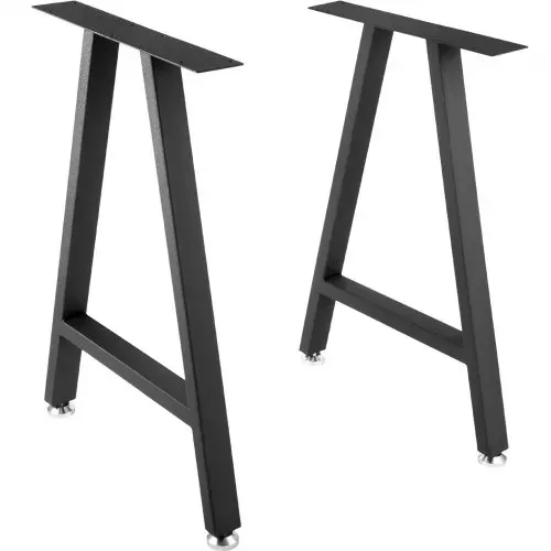 VEVOR 2 Stk. Tischgestell Stahl Tischuntergestell 71,1x45cm Tischkufen 363 kg Tragfähigkeit Tischbeine 6 vorgebohrte Löcher φ 6 mm Tischfuß Ideal für Esstische Couchtische Gartenbänke Schreibtische – Bild 9