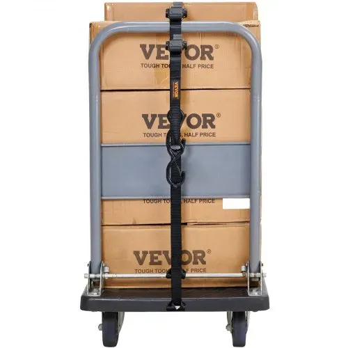VEVOR 4er-Set Spanngurt 0,025 x 4,6 m Zurrgurt 998 kg Ratschenzurrgurt Polyester-Gurt Kohlenstoffstahl-Haken Befestigungsgurt Ratschenspanngurt Ideal für Motorräder Fahrräder Kajaks UTV Boote ATV – Bild 9