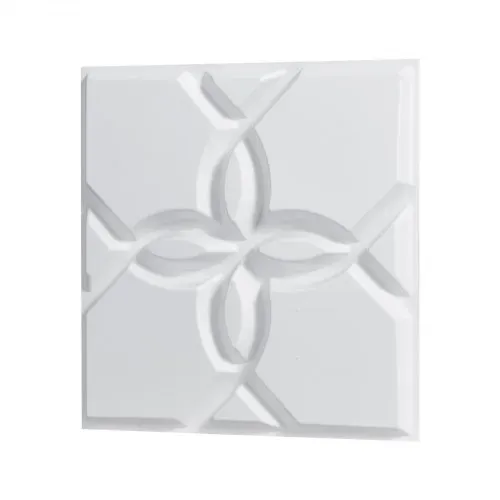 VEVOR 3D-Wandpaneele, 33er-Set 30x30 cm PVC-Wandverkleidung im modernen minimalistischen Blumendesign, Wanddeko, Inneneinrichtung für Schlafzimmer, Wohn- und Spielzimmer, Mattweiß – Bild 10