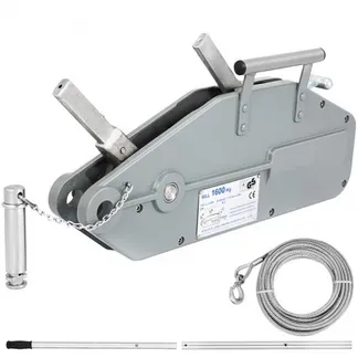 VEVOR Seilzug bis 1600 kg Kapazität mit 20 m Seil Forstseilwinde mit bremse zum Ziehen Spannen und Heben Handseilwinde Seildurchmesser 11 mm maximale Reiselast 2400 kg VEVOR Seilzug bis 1600 kg Kapazität mit 20 m Seil Forstseilwinde mit bremse zum Ziehen Spannen und Heben Handseilwinde Seildurchmesser 11 mm maximale Reiselast 2400 kg