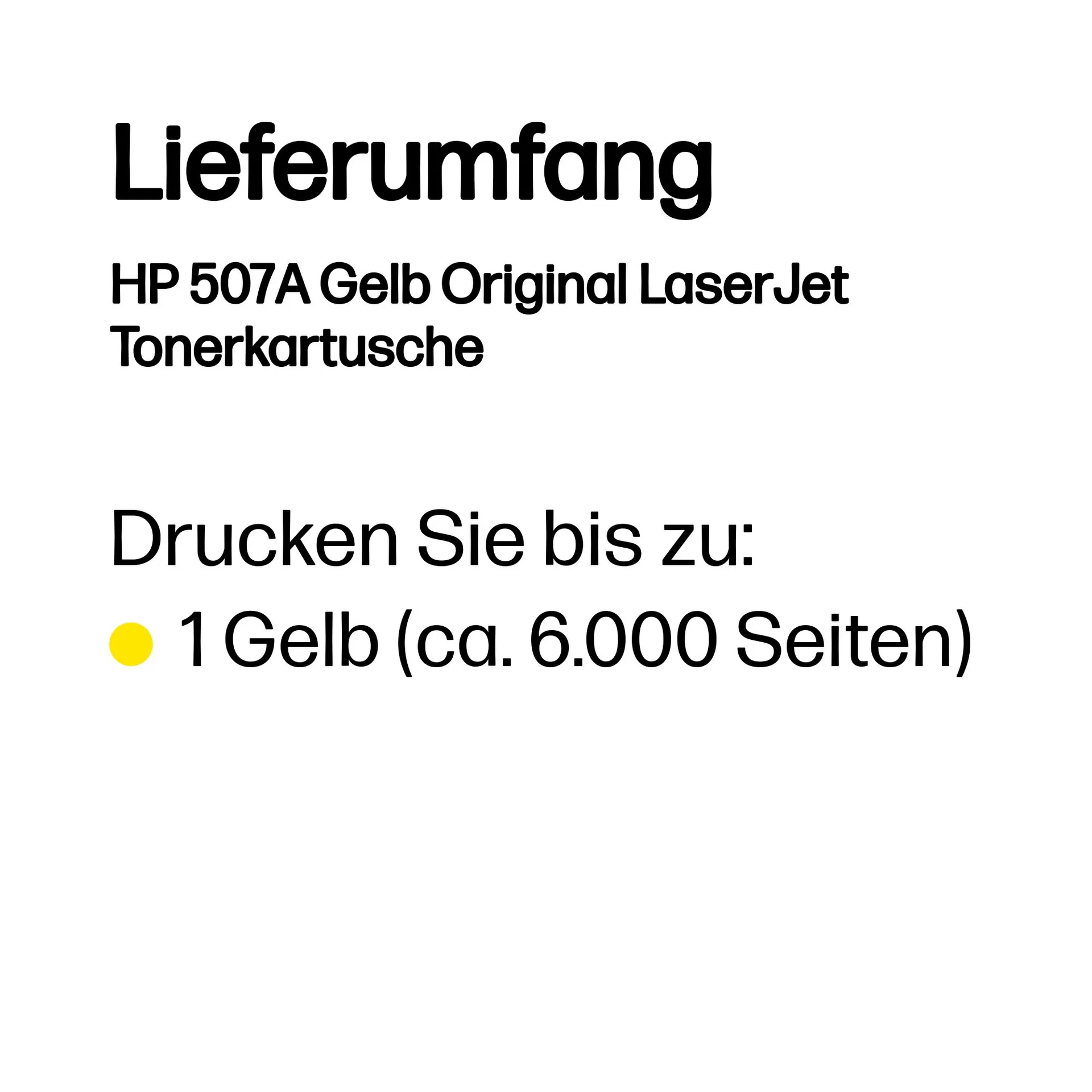 HP 507A Gelb Original LaserJet Tonerkartusche – Bild 3