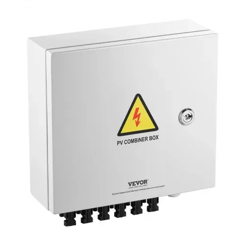 VEVOR PV-Combiner-Box, 6-String, Solar-Combiner-Box mit 15 A Nennstromsicherung, 125 A Leistungsschalter, Blitzableiter und Solaranschluss, Stahlgehäuse für On-/Off-Grid-Solarpanelsystem, IP65 – Bild 10