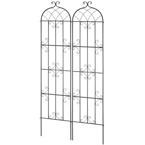 VEVOR Rankhilfe, 221 x 50 cm, 2er-Set rostfreies Metallspalier für Gartenblumen, Rankgitter für Rosen, Gurkenstütze, Kletterhilfe, Pflanzengitter, dekoratives Clematis-Spalier für Innenhöfe & Rasen – Bild 8