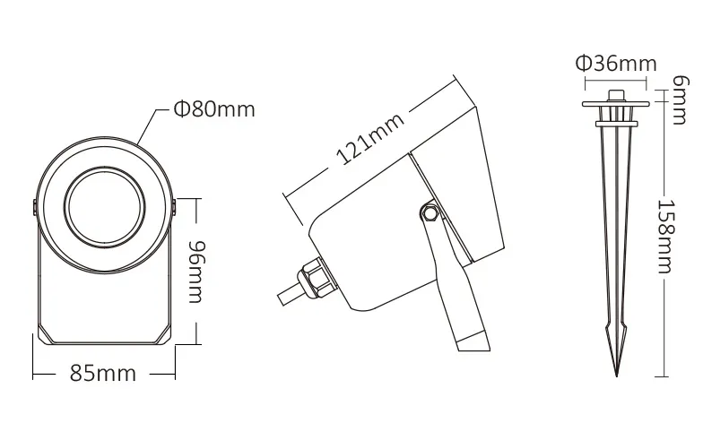 Synergy 21 LED Garten Lampe 6W RGB+CCT Dimm IP65 2,4 GHz Low Voltage *Milight/Miboxer* – Bild 3