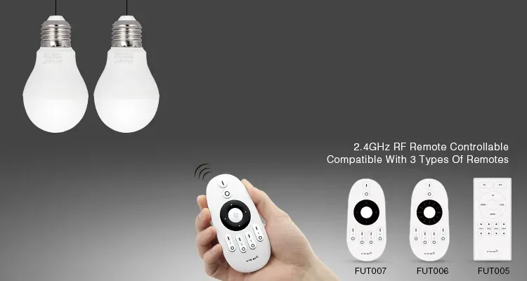 MiBoxer FUT017 LED Retrofit E27 6W dual white (CCT) Lampe mit Funk – Bild 4