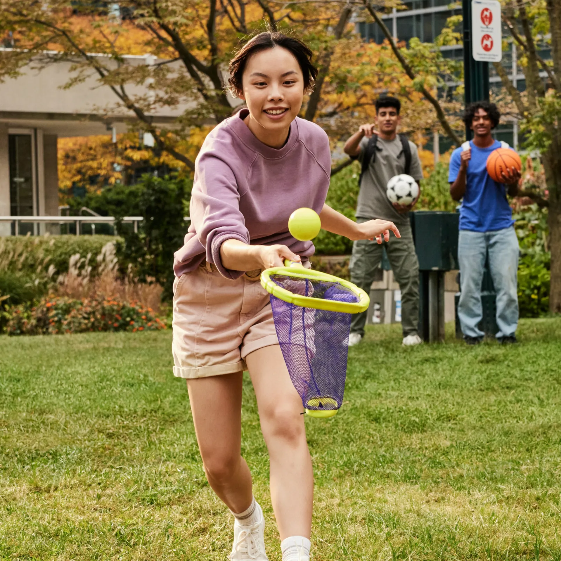 Aerobie Flingo Outdoor Tennis-Set für Kinder und Erwachsene, geeignet für Kinder und Erwachsene ab 8 Jahren – Bild 4