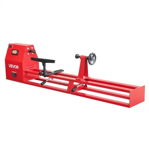 VEVOR Drechselbank 355 x 1016 mm 1/2 PS Tischdrehbank mit 4 Drehzahlstufen für Tischbeine Spazierstöcke und Große Holzwerkstücke, mit Thermoschutz, Robustem Metallrahmen sowie Werkzeug- und Zubehörset – Bild 8
