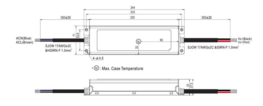 MEAN WELL Netzteil - 24V 240W IP67 – Bild 2