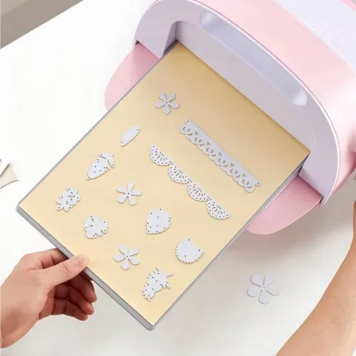 VEVOR Stanzplatten, 6er-Pack 308x216x3 mm, Cutting Pads, Polycarbonat-Schneideplatten, Kompatibel mit VEVOR Stanz- & Prägemaschine KM-1885, für Scrapbooking & Kartenherstellung, Transparent – Bild 7