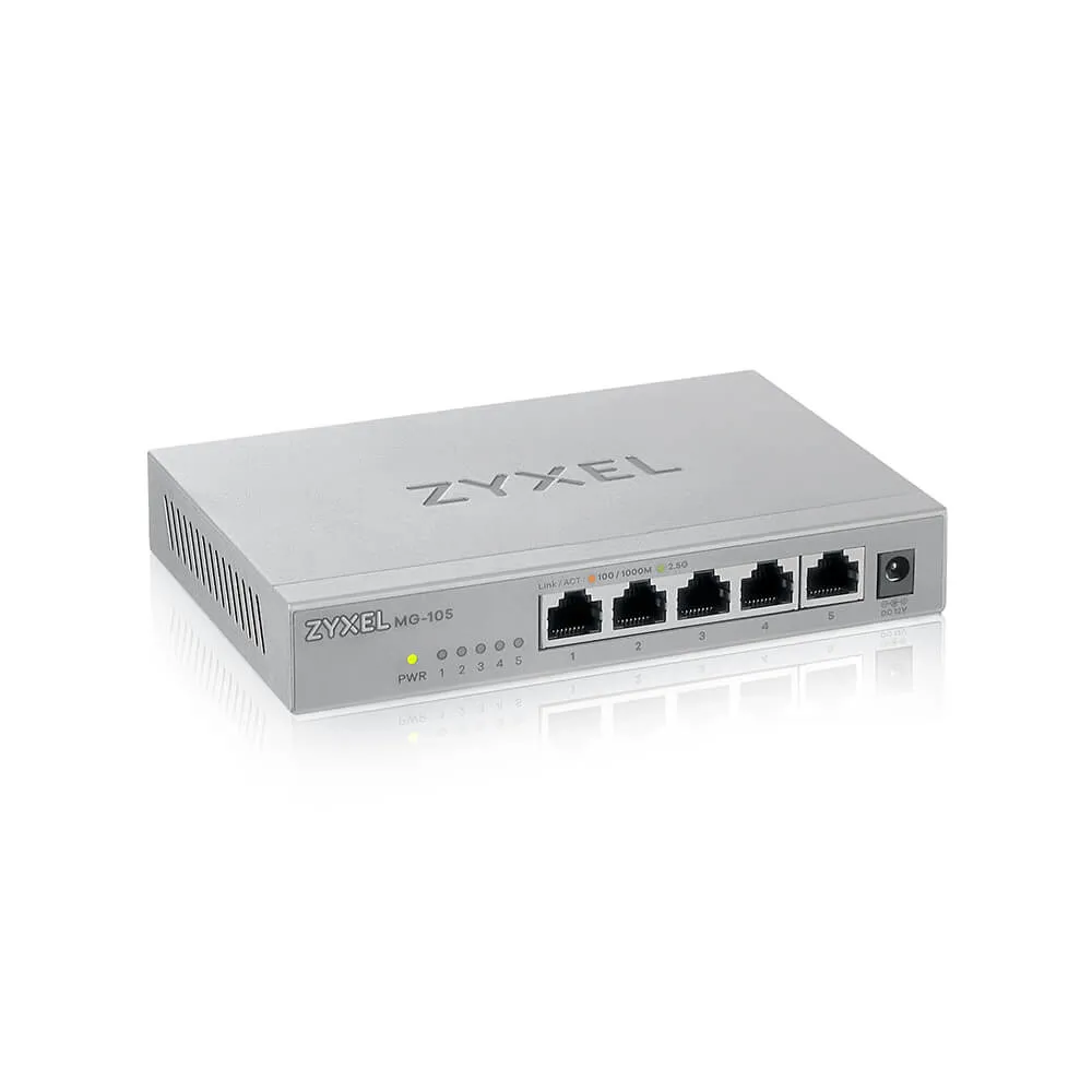 Zyxel XMG-105 Unmanaged 2.5G Ethernet (100/1000/2500) Grau – Bild 5
