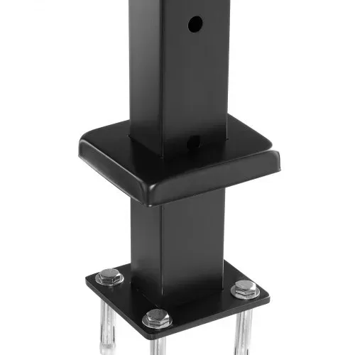 VEVOR 4er-Set Kabelgeländerpfosten, 106,7x3x5cm Deckgeländerpfosten mit horizontalen & vorgebohrten Löchern, SUS304, mit horizontaler & gebogener Halterung, Schwarz, 4JZLGZXHS106REP67001V0 – Bild 9