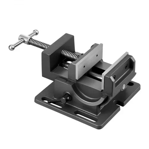VEVOR Maschinenschraubstock kippbar, 10,795 cm Backenbreite, Bohrmaschinen Schraubstock, 0–90° Neigung verstellbar, Werkbankschraubstock für die Holzbearbeitung & Tischplatten, schwarz – Bild 10