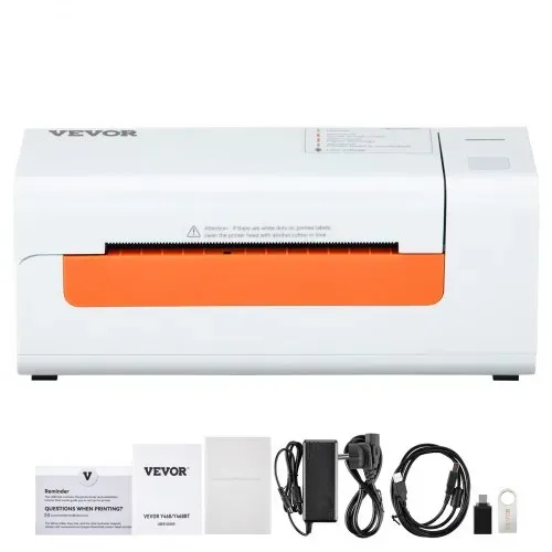 VEVOR Etikettendrucker 200x79x83mm Thermodrucker 150mm/s Labeldrucker Versandetiketten Drucker Thermo-Direkt Edikettendruckgerät USB Automatische Etikettenerkennung Windows Mac OS Linux Chromebook – Bild 8