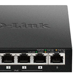 D-Link DGS-1005P/E Netzwerk-Switch Unmanaged Gigabit Ethernet (10/100/1000) Power over Ethernet (PoE) Schwarz D-Link DGS-1005P/E Netzwerk-Switch Unmanaged Gigabit Ethernet (10/100/1000) Power over Ethernet (PoE) Schwarz