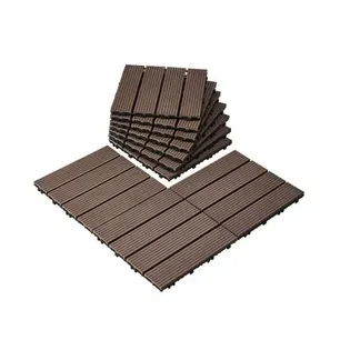VEVOR Terrassenfliesen, 10er-Set, Balkonfliesen 295 x 295 mm, Klickfliesen, wasserdichter Kunststoff-Bodenbelag für den Außenbereich, Terrassenbodenbelag für Veranda, Pool, Balkon, Dunkelbraun VEVOR Terrassenfliesen, 10er-Set, Balkonfliesen 295 x 295 mm, Klickfliesen, wasserdichter Kunststoff-Bodenbelag für den Außenbereich, Terrassenbodenbelag für Veranda, Pool, Balkon, Dunkelbraun