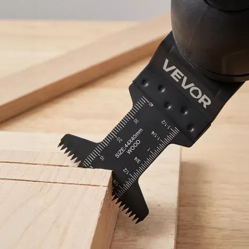 VEVOR 60 Stk. Multitool Sägeblätter, Oszillierende Sägeblätter mit Japanischen Zähnen, Oszillierwerkzeug Zubehör für Holz Kunststoff & PVC, Multitool Zubehör für Bosch Fein Dewalt Milwaukee Craftsman – Bild 7