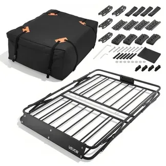 VEVOR Dachträgerkorb 1295 x 914 x 102 mm Dachgepäckkorb mit Klappmechanismus Tragkraft bis 90,72 kg Wetterfester Faltbarer Autodachkorb aus Legierungsstahl Dachtransportkorb Geeignet für SUVs Pickups VEVOR Dachträgerkorb 1295 x 914 x 102 mm Dachgepäckkorb mit Klappmechanismus Tragkraft bis 90,72 kg Wetterfester Faltbarer Autodachkorb aus Legierungsstahl Dachtransportkorb Geeignet für SUVs Pickups