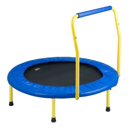 VEVOR Trampolin Gartentrampolin 810x920x920 mm, Klappabrer Trampolin Mini 60 kg Gewichtstragfähigkeit Fitness Trampolin, Kindertrampolin Kleinkind Trampolin Blau Indoor/Outdoor/Garten/Drinnen – Bild 8