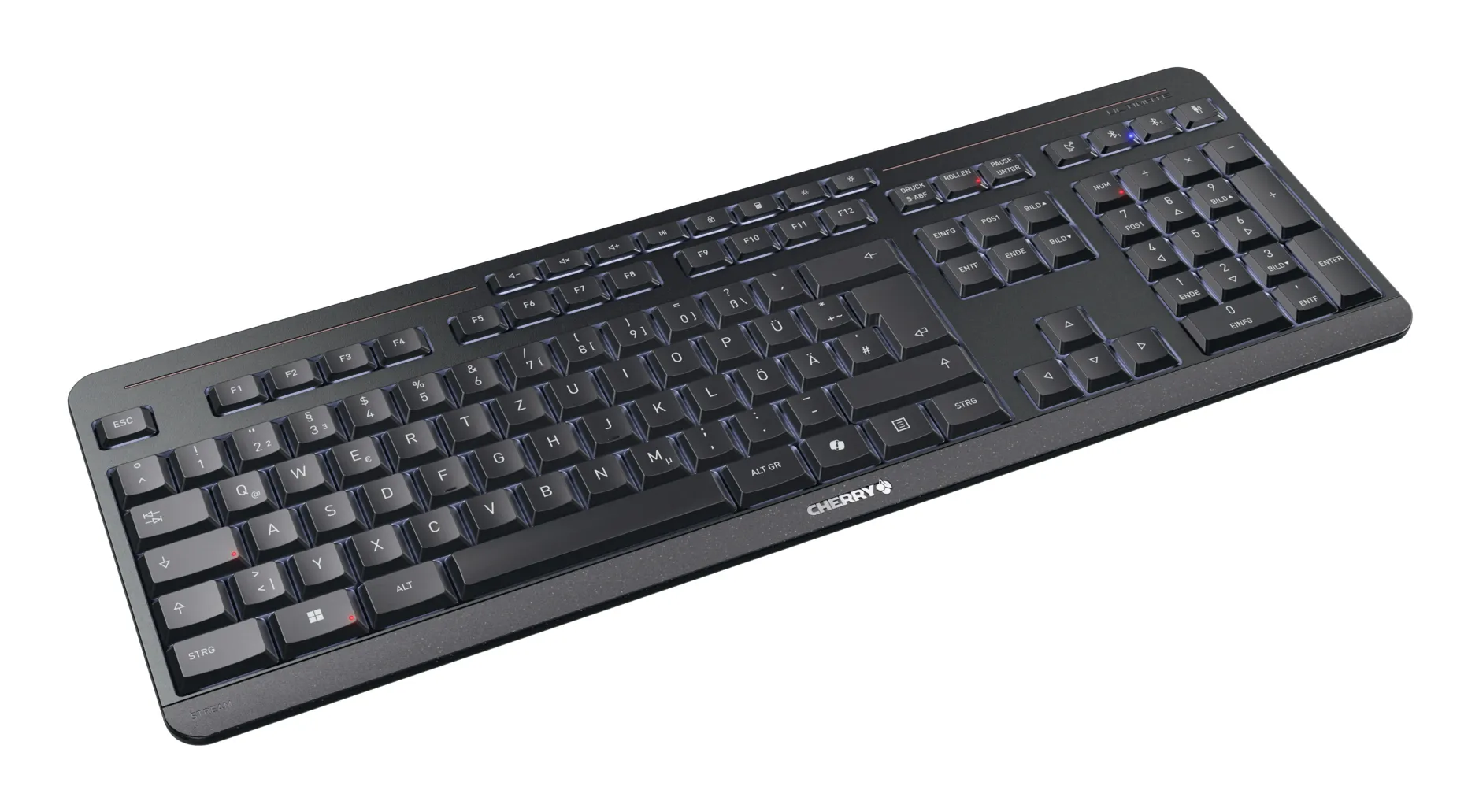 CHERRY Stream desktop ultimate Tastatur Maus enthalten Heimbüro USB + RF Wireless + Bluetooth QWERTZ Deutsch Schwarz – Bild 5