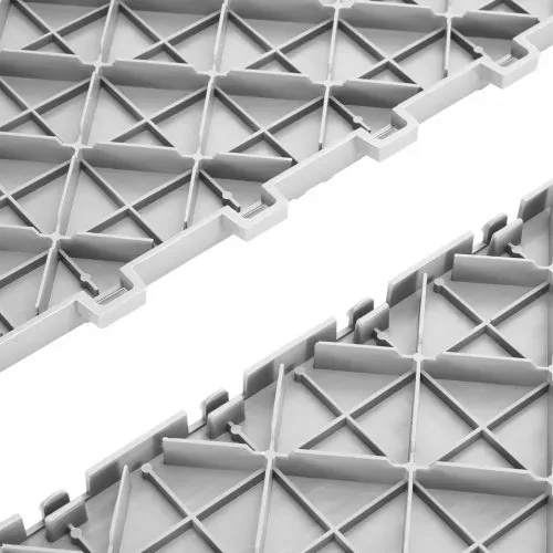 VEVOR Garagen-Bodenbeschläge, 305 x 305 x 13,4 mm, 25er-Set Industrieboden, rutschfeste doppelseitige Struktur-Garagenboden, für Garagen, Keller, Reparaturwerkstätten,Silber – Bild 10