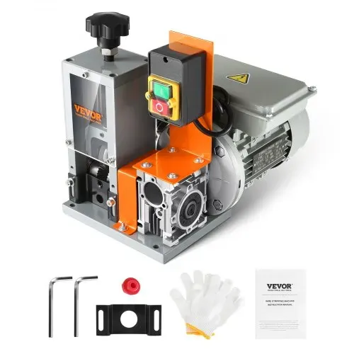 VEVOR Kabelabisoliermaschine Elektrisch φ1,5-25mm Kabelschälmaschine 180W Abisoliermaschine 18m pro Minute Geschwindigkeit Abisolierzange 65-Mn-Federstahl Klinge Ideal zum Abisolieren von Kupferdraht – Bild 8