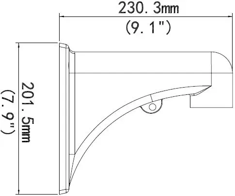 ALLNET IP Kamera zbh. Wallmount/Wandhalter for ALL-CAM2498-LEP – Bild 2